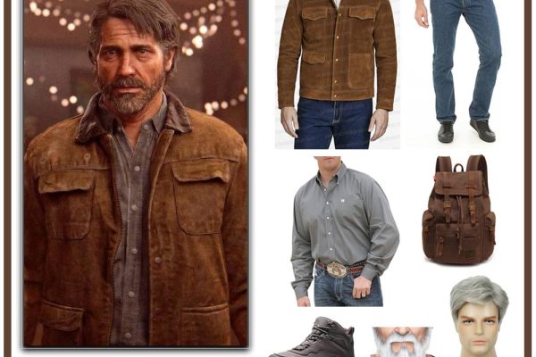 Joel Miller The Last of Us Part II rugged flannel shirt jeans cosplay