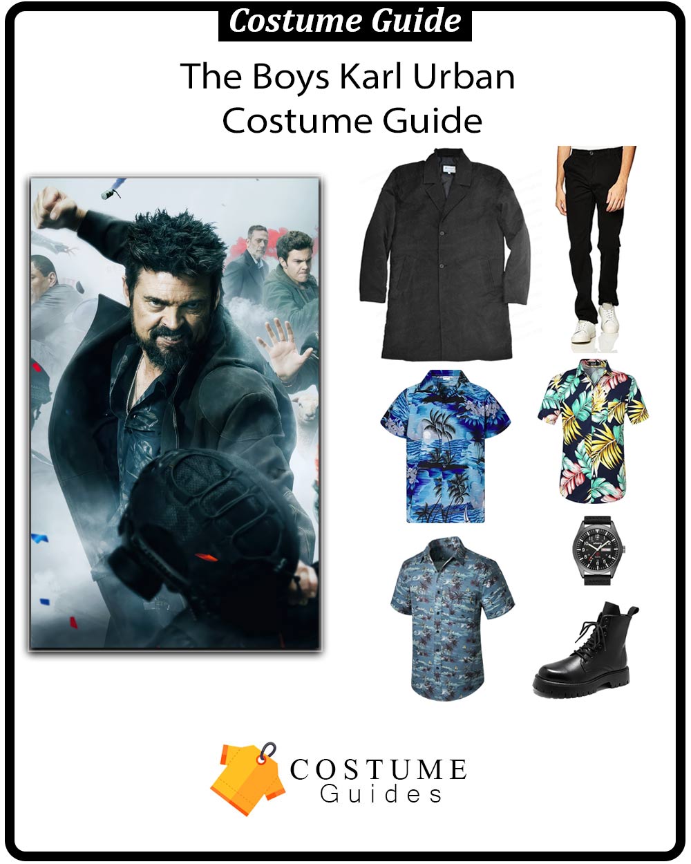 Karl Urban Billy Butcher The Boys costume outfit cosplay