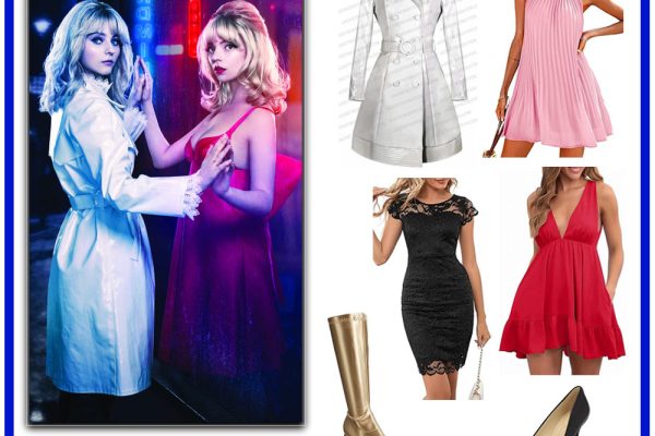 Anya Taylor-Joy retro mod fashion movie look