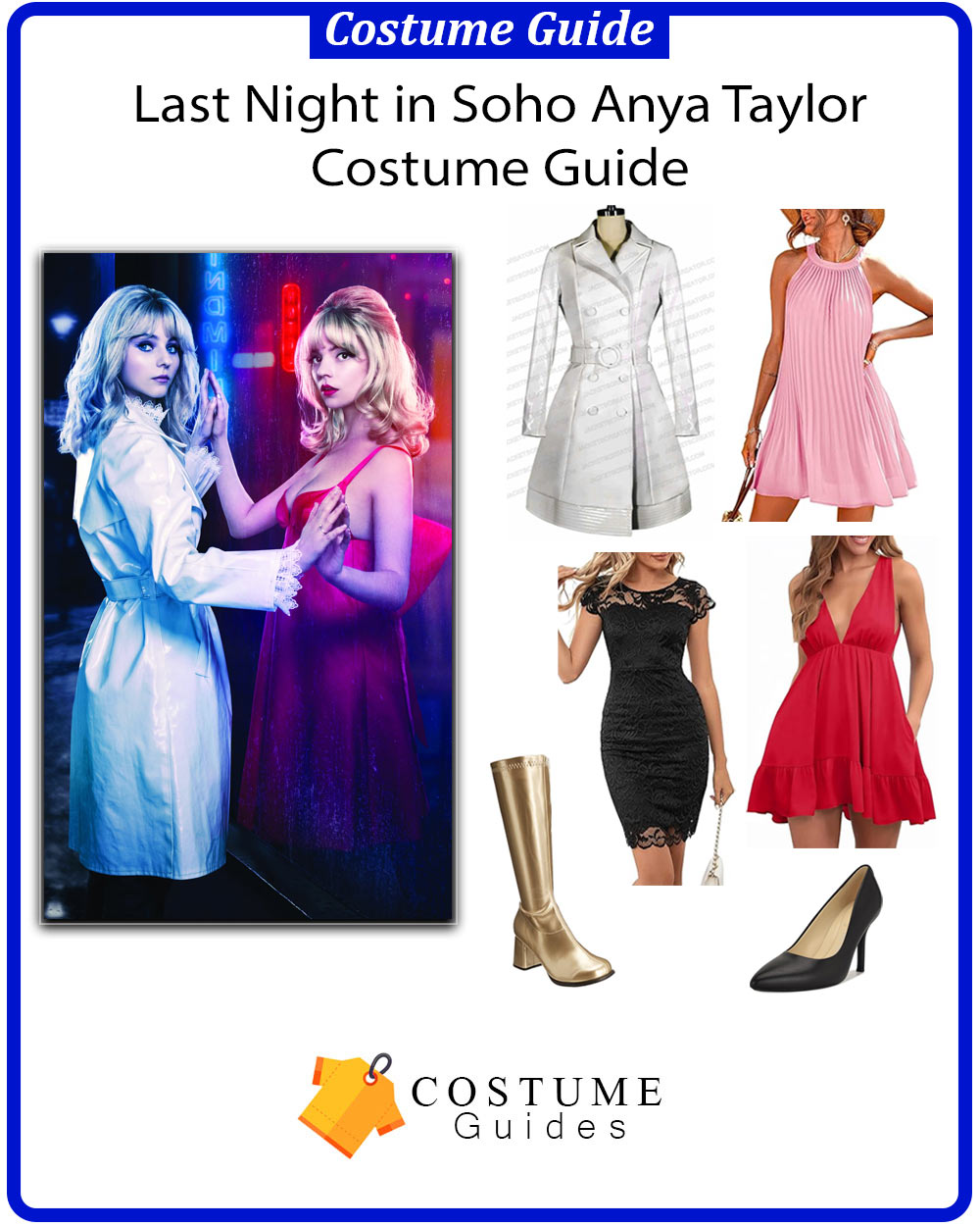 Anya Taylor-Joy retro mod fashion movie look