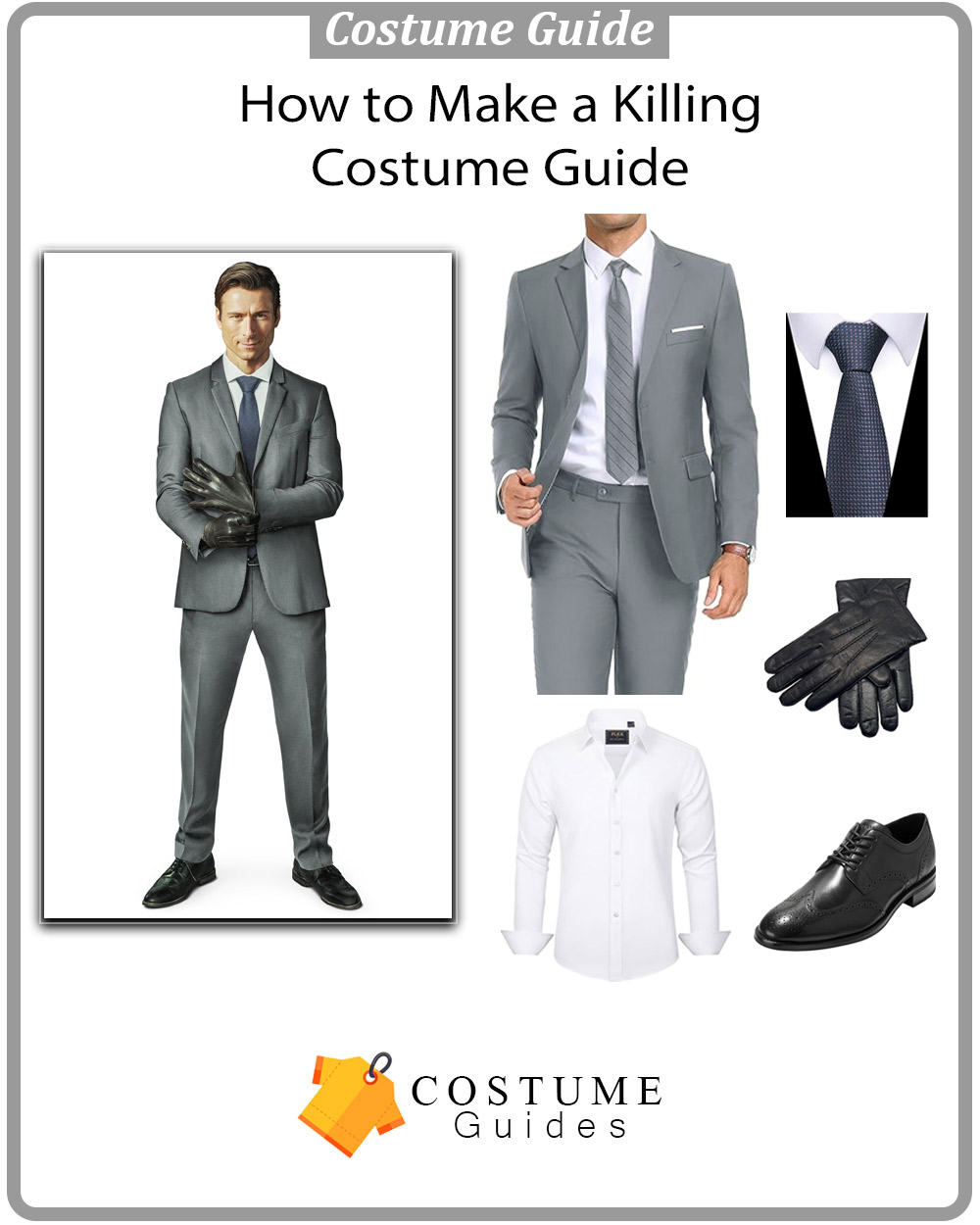 Becket Redfellow dark suit costume inspiration