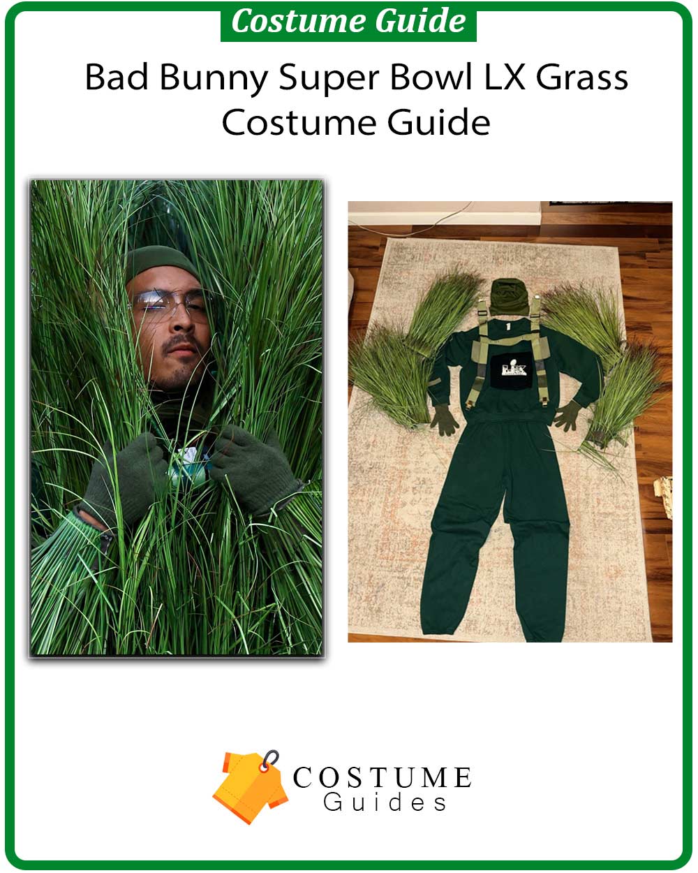 Grass outfit materials and tools