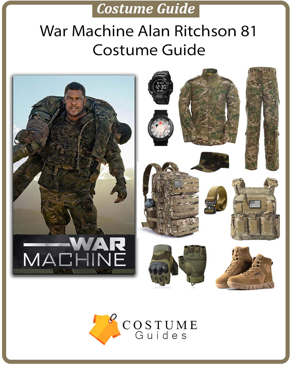 War Machine armor concept reference front view