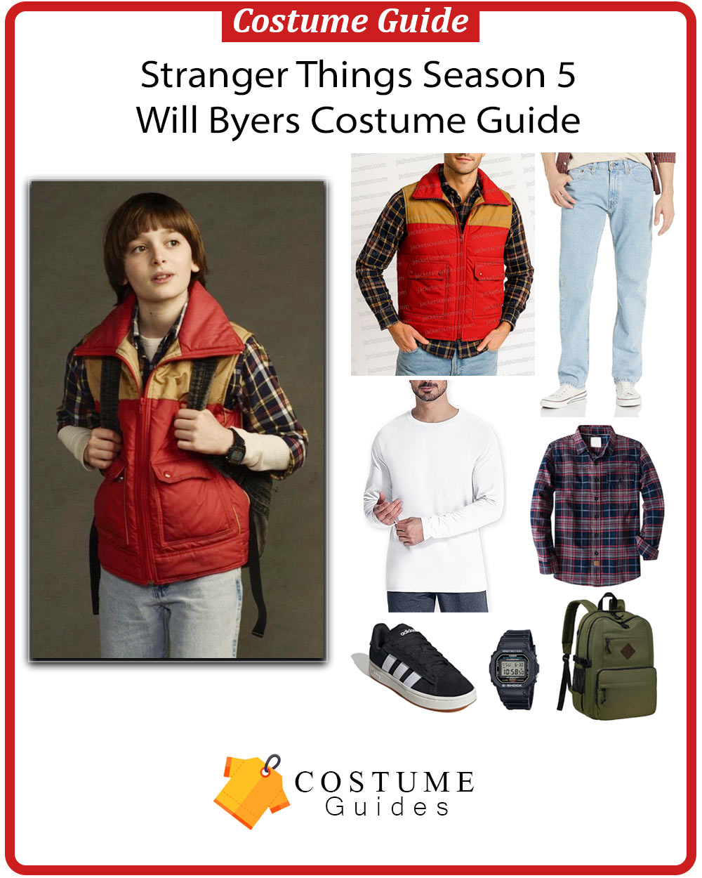 Stranger Things S05 Will Byers layered costume