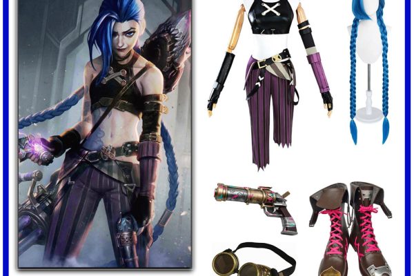 Arcane Jinx costume cosplay from League of Legends