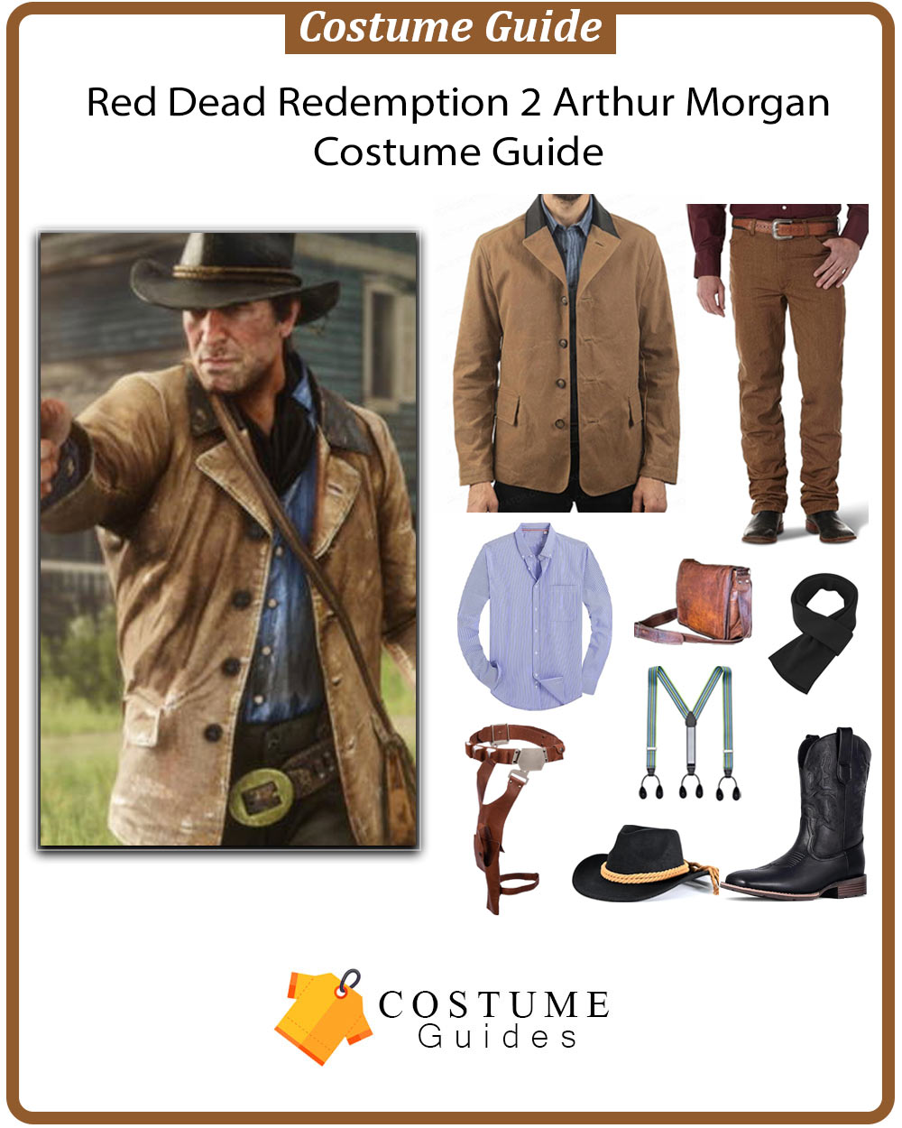 Arthur Morgan gunslinger outfit cosplay