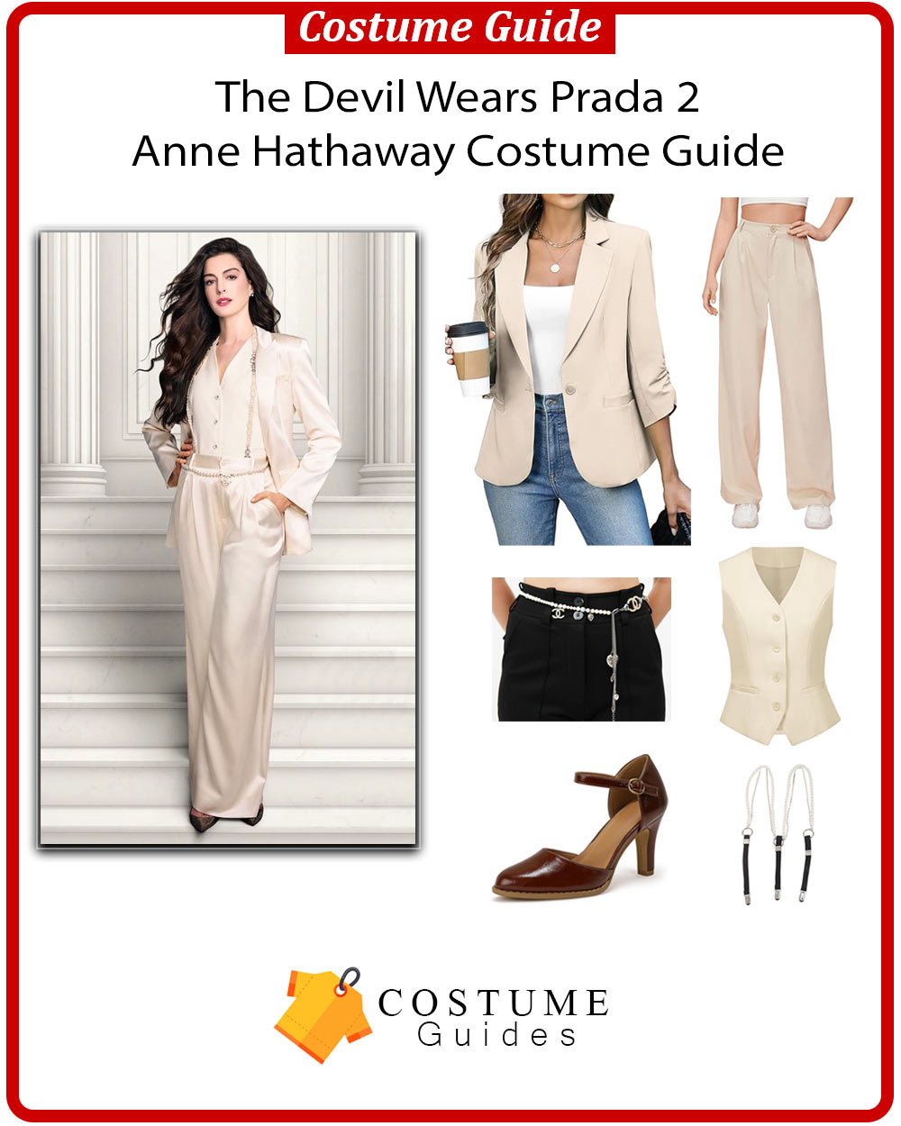 Andy Sachs 2026 fashion outfit blazer and trousers