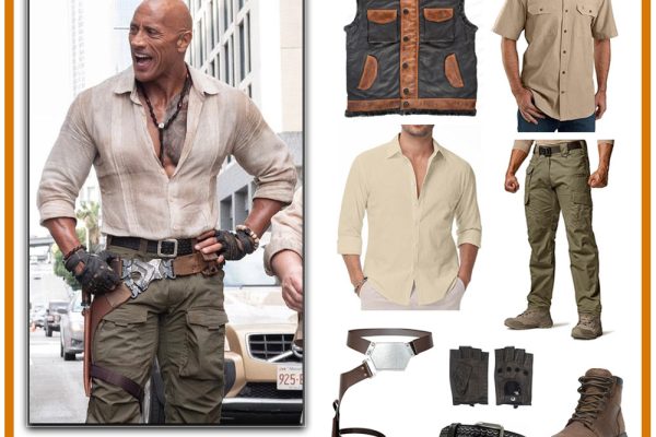 Dwayne Johnson Jumanji costume full look