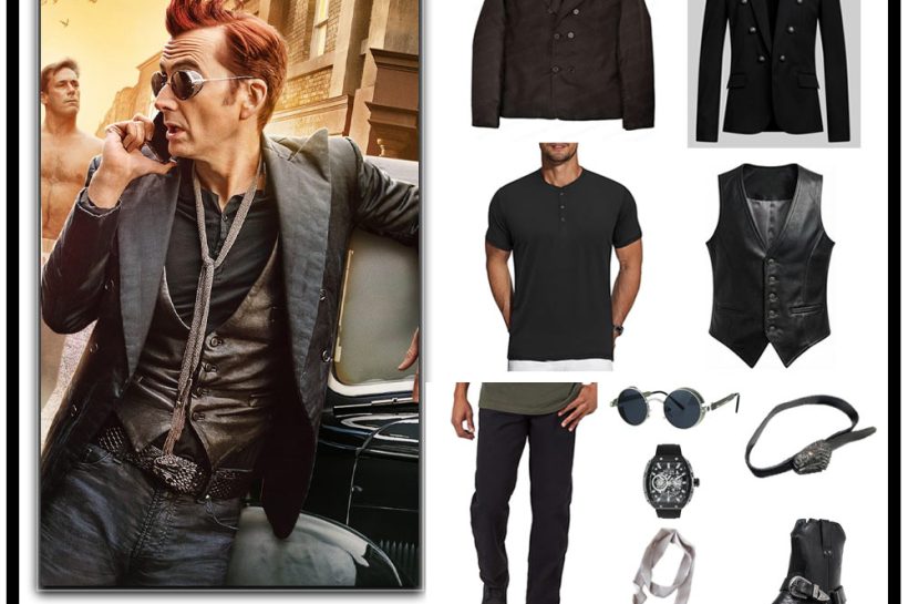 Crowley costume Good Omens Season 3 black coat