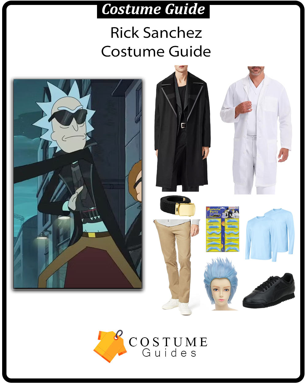 Rick and Morty Rick Sanchez cosplay look