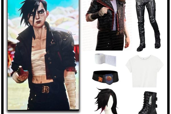 Arcane Vi Pit Fighter costume cosplay Season 2 leather jacket