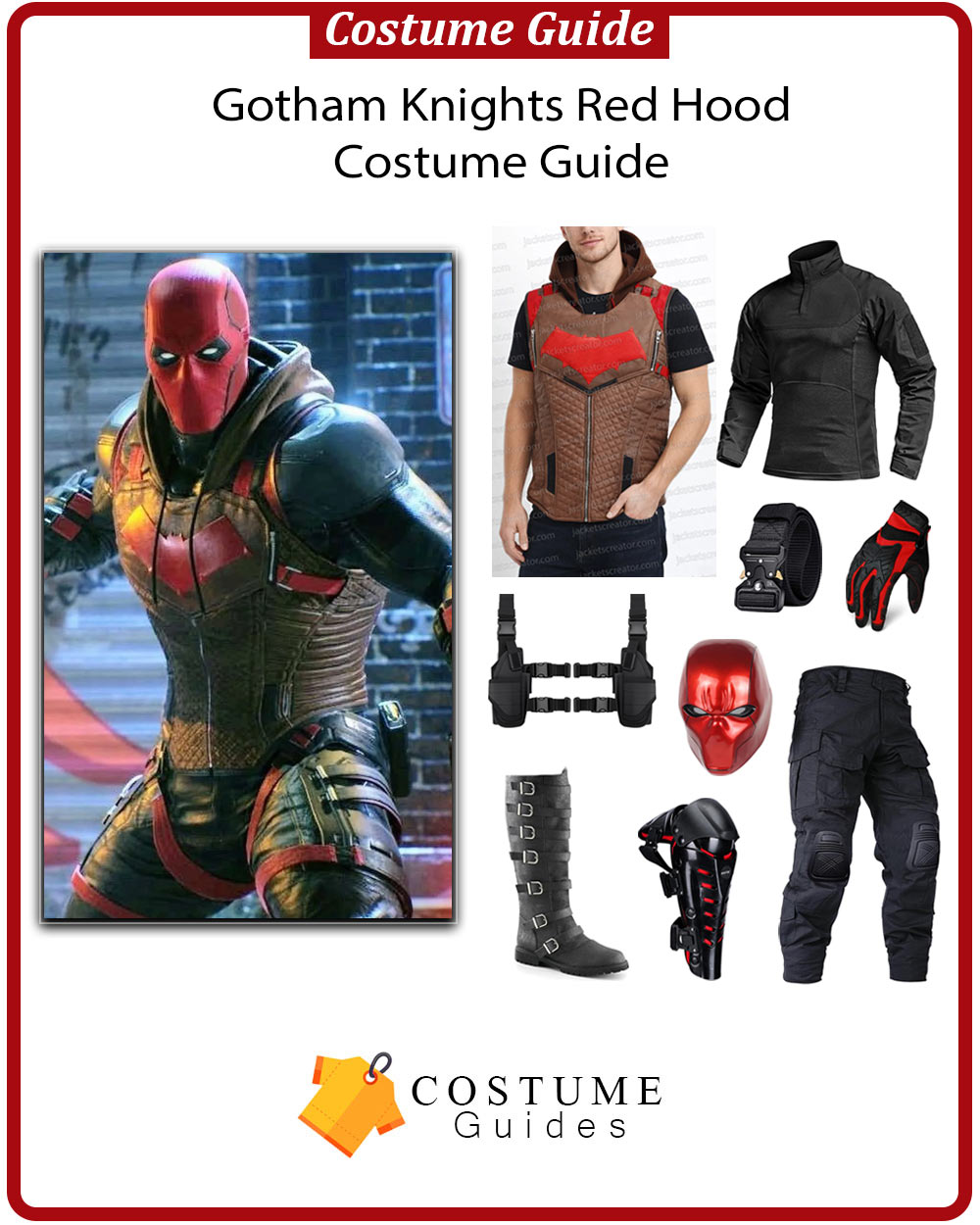 Jason Todd Red Hood cosplay from Gotham Knights