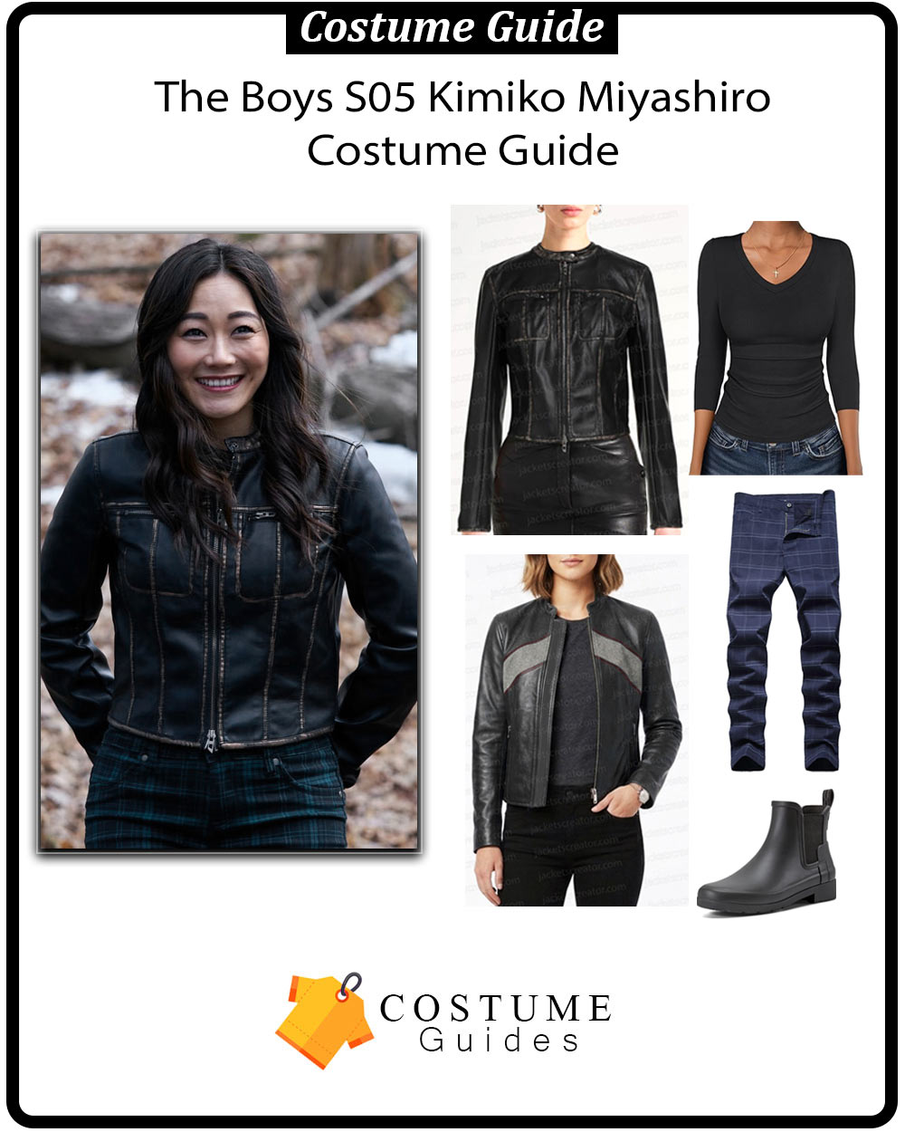 Kimiko Miyashiro leather jacket cosplay outfit