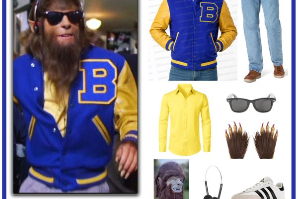 Michael J Fox Teen Wolf varsity jacket cosplay