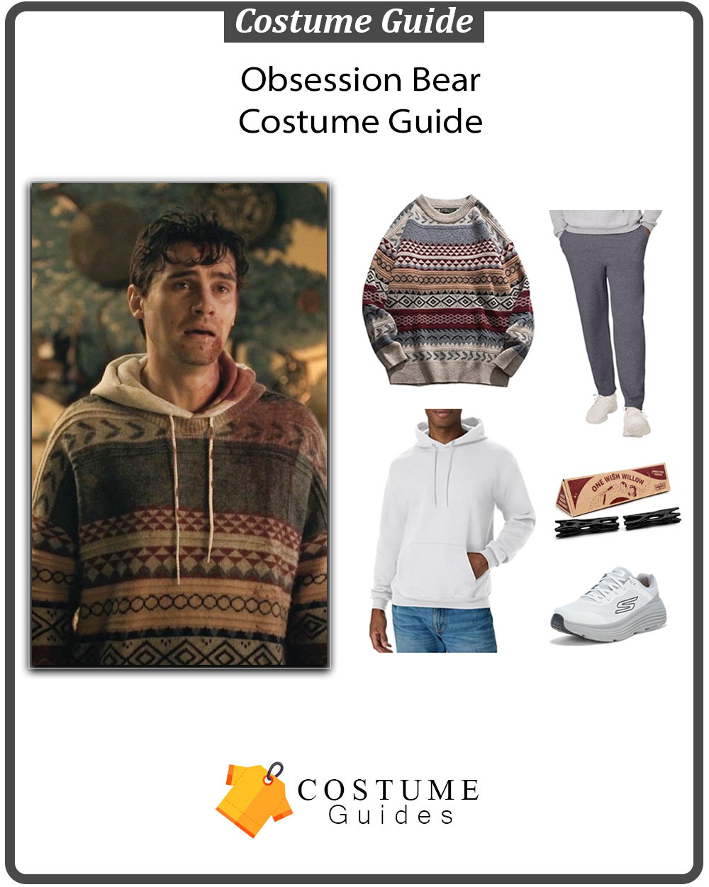 Bear hoodie sweater cosplay
