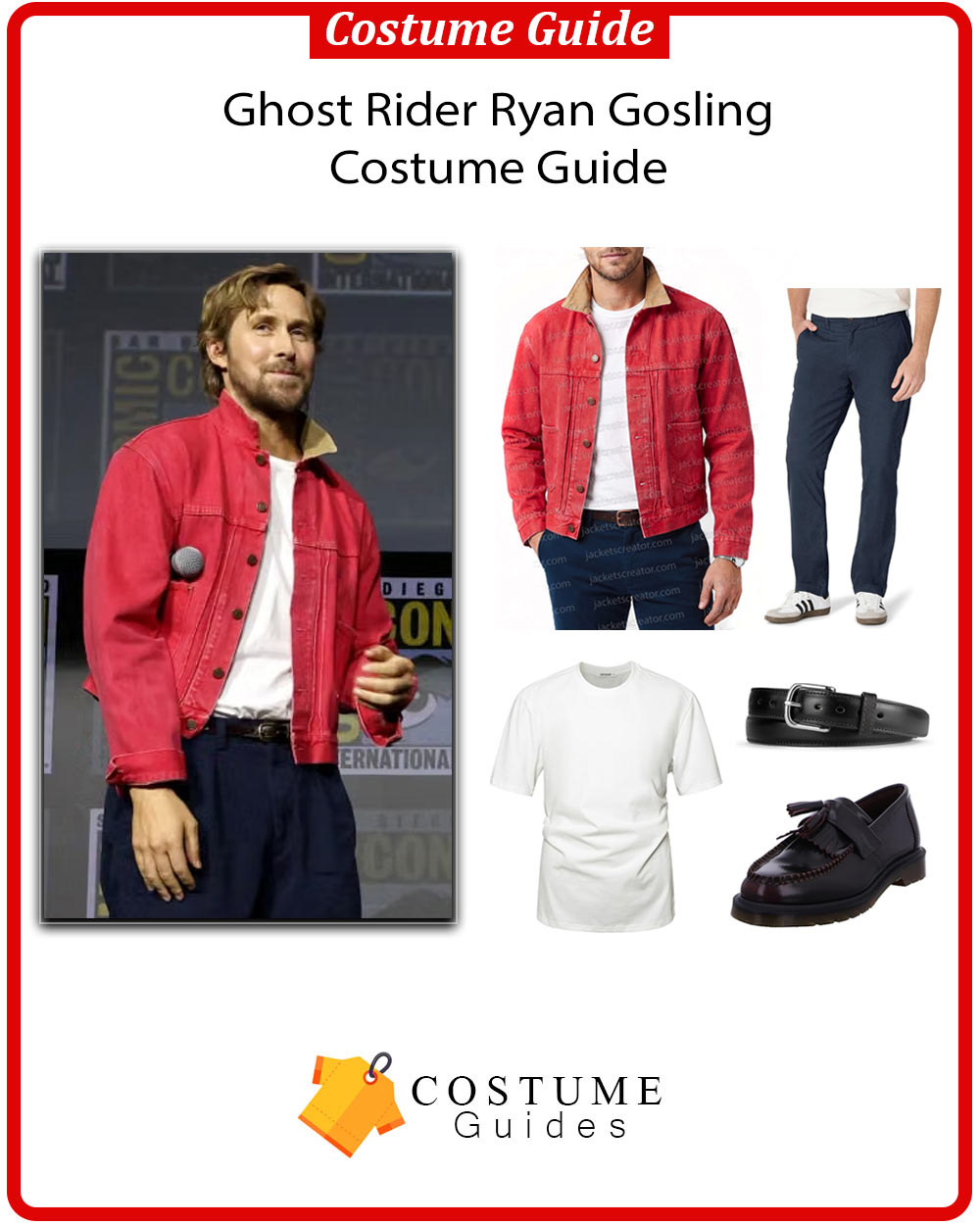 Ryan Gosling as Ghost Rider inspired Johnny Blaze costume